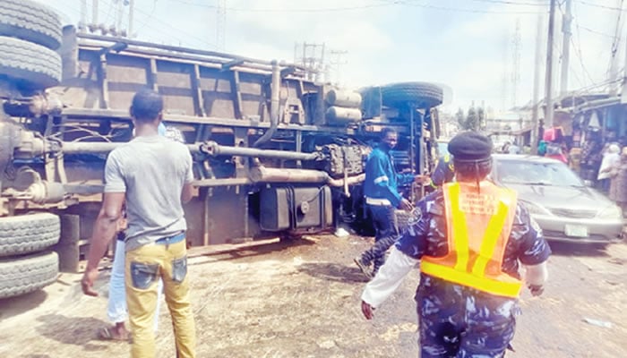 Truck crushes Lagos tricyclist to death, injures two